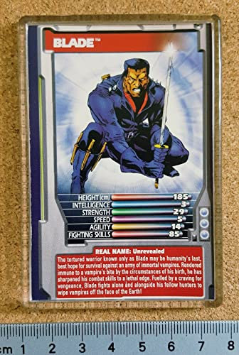 Marvel Comic Heroes and Villains Top Trumps Card Fridge Magnet - BLADE