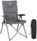 EVER ADVANCED Campingstuhl Faltbar Rückenverstellbar in 4 Positionen 150 KG Belastbarkeit Klappstuhl Luxus 6cm Dicke Gepolstert Gartenstuhl Hohe Lehne Angelstuhl für Camp Garten Balkon Alu+Stahl