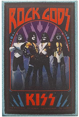 Herren KISS Rock Gods Woven Patch