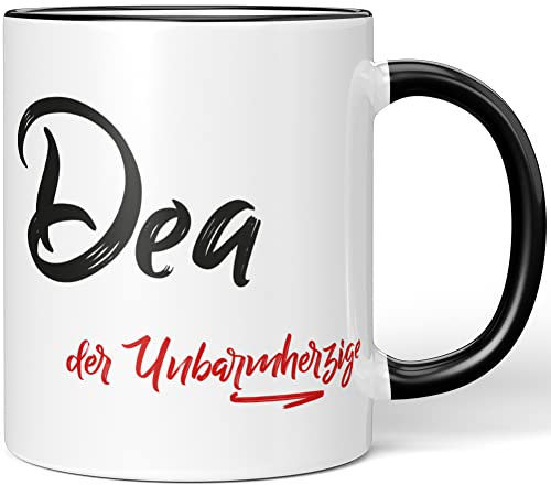 JUNIWORDS Tasse, DEA, der Unbarmherzige, Schwarz (5224027)