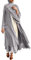 Briskorry Damen Muslimische Strickjacke, Weich und Mode Chiffon Solide Strickjacke, Lose Lange Lässige Elegante Weiche Strickjacke, Damen Mantel Winter, Chiffon-Strickjacke + Gürtel, ohne Hijab
