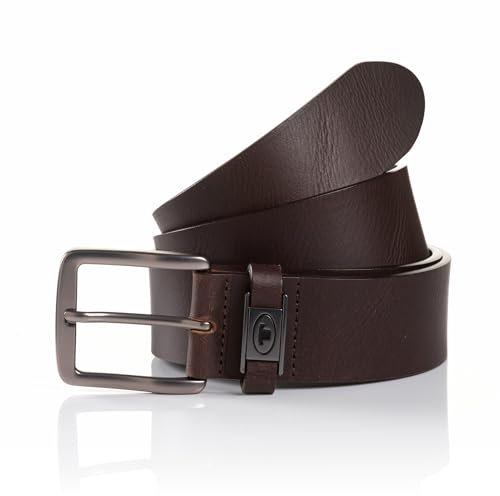 Tom Tailor Herren TTJULIAN Gürtel, Dark Brown Uni, 90