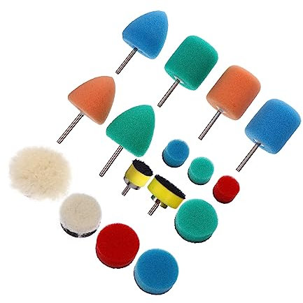 Supvox 16st Polierschwamm Compound-pad Für Bohrer Polierpads Für Bohrer Auto-polierset Für Bohrer Schaumstoff-polierpads Auto-wachs-kit Adapter Für Gewindebohrer 13-teiliges Set Wagen