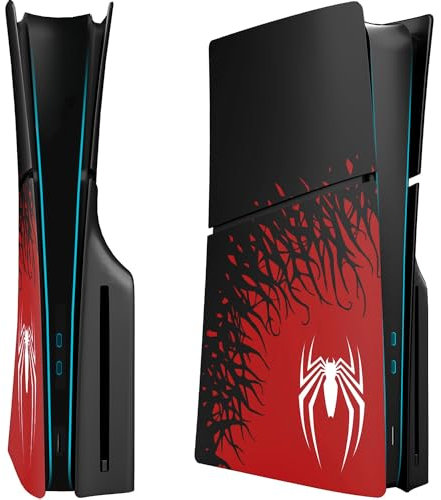 ElitePlay Spider PS5 Slim Faceplate Cover Cover Piastre di Ricambio Shell Spider Accessori per Playstation 5 Slim Model Disc Edition