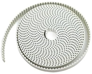 1 Stück T5 PU offener Riemen T5 Zahnriemen T5 16 mm weißes Polyurethan mit Stahlkern, Gürtelbreite 16 mm (Size : 5M)