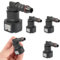 XoeLLe 3 Set Quick-Release Fuel Line Coupler 7.89 mm SAE to 5/16'' Hose Release Connector Car Gas Adapter Fittings Molded Connectors Fitting Clamps,(XOE-RYGJT-3)