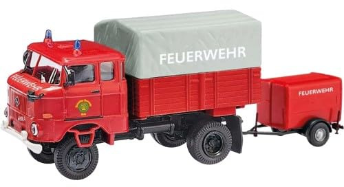 95280 IFA W50 LA Hilfsrüstwagen FFW Euba + TSA Anhänger
