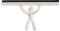 Vllcsla Window Squeegee Glass Cleaning with 25.5cm Wide Rubber Blade - Creative Silicone Shower Door Squeegee with Man Shape Handle for Window, Glass (White)