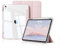 KVTVOU Case for iPad Air 11 Inch 2025/2024 (M3/M2 7th/6th Gen), iPad Air 5th / 4th Generation 2022/2020 10.9 Inch with Pencil Holder, Clear Back, Ultrathin Protective Case, Auto Sleep/Wake, Pink