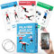 Pilates Bar Kit Workout-Karten – 56 Übungskarten mit Videos, Illustrationen, Atemtipps und Anleitung für Frauen und Männer – inklusive 2 Ringen und anpassbaren Heimtrainingsplaner-Diagrammen