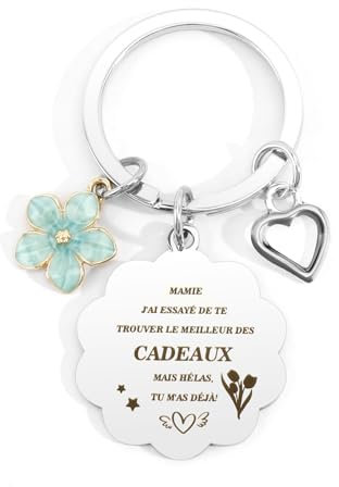 Cadeau Grand-Mère Fête Des Grands-Mères - Porte-Clés Mamie Bonne Fête - Idée Cadeau Anniversaire Pour Mamie