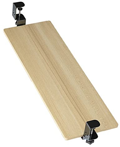 Desk Extender For Keyboard And Mouses Storge Shelf, 3 Colors Wooden Keyboard Tray, Can Support 10kg-25kg Stably, With Ball Bearing Slides Rails, For Under Desk Keyboard Platform (Wood 75*25 cm (30*1