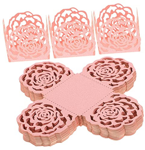 Anneome Le Rêve De 50 Pièces De Plateau De Chocolat De Mariage Tasses Décoratives Demballage De Chocolat Pour Les Fêtes Centres De Table De Fête