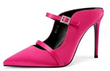 QUEEN HELENA Décolleté con Tacco a Spillo Scarpe Eleganti Donna K3527 (Fucsia, Sistema Taglie Calzature EU, Adulto, Donna, Numero, Media, 38)