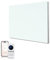 Hocosyme Infrarotheizung Glas 300W, Infrarot Glasheizung mit Fernbedienung 50x60 CM,Elektroheizung mit Überhitzungsschutz - WIFI (Tuya Smart) - Weiß - TÜV.