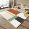 QGYFRE Eingangs-Fußmatte Teppichmatte lauferteppich Flur 50x80CM Teppich Mädchen Jugendzimmer orange grau beige moderner Teppich Teppich kurzflor