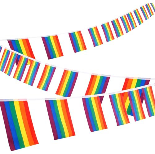 GGUFAY Bandera Del Orgullo Gay, Lgbt Pride Bandera, Orgullo Gay, Para Desfile, Festival, Fiesta, Carnaval, Banderas Premium, Interior, Exterior, Colores Vivos, 7m, 25 Bandera