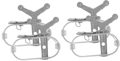 BESPORTBLE 2sets Wire Tensioner Clamp Kit Tarp Plugs Clothes Line Ratchet Tightener Cord Clothesline Pulley Earth Strap Cable Hand Winch Wire Tightener Clothesline Tightener Silver A3 2pcs*2