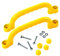 tieedhfu 2 stücke Set Von 2 Haltegriffe Mit Finger Griffe Für Outdoor Klettergerüste Klettergerüst Zubehör Outdoor ABS, A