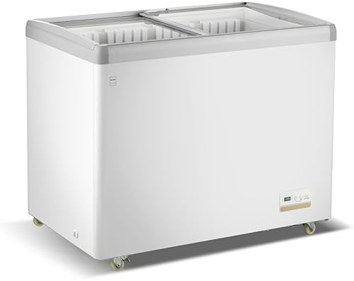 METRO Professional Vetrina Congelatore a Pozzetto GICC1260, 249L, 4 Cestelli, 4 Ruote, Funzione di Congelamento Rapido, Serratura