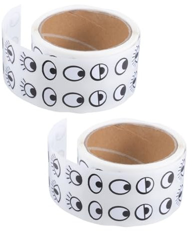 ADOCARN 2rollen Augenaufkleber Selbstklebend Für Junge Mädchen Basteln Spielzeug Wackelaugen Aufkleber DIY Heimdekoration Kunsthandwerk Augapfeldecals