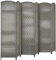 HOMCOM Paravent intérieur en Bois, 6 Panneaux, 270 x 180 cm, séparateur de pièce Pliable, pour Salon, Chambre à Coucher, Maison, Gris mélangé