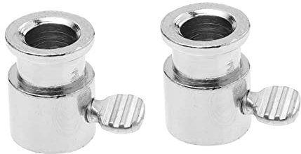 Abaodam 2pcs Chrome Plated Practical Grill Sleeve Ring for Outdoor Barbecue Use Bbq Grill Accessories