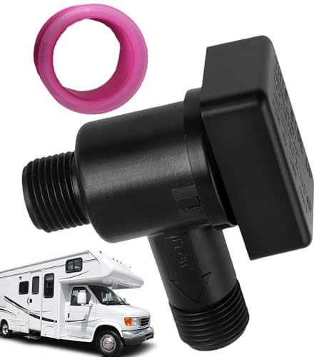 Zuasdvnk Rückschlagventil für Wohnmobil, schwarzes Tankventil, Rückflussverhinderer, Süßwasserversorgungsschutz, Zubehör für Outdoor, Urlaub, Reisen, Camping