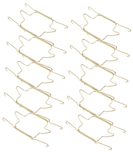 TOYANDONA 10pcs Plate Hangers for Wall Invisible Hanging Hooks Decorative Plate Holders for Wall Display Easy to Install