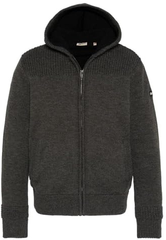 Schott Big Pullover, graue Herrenweste