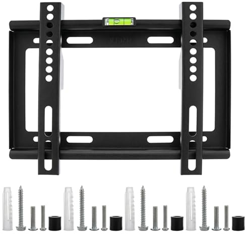 1 SetTV Wall Brackets for 14-42 Inch TVs, Max Vesa: 200x200mm | Tilt Flat TV Bracket, Universal TV Wall Mounts