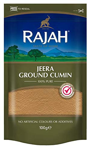 Rajah Spices Jeera Ground Cumin | Jeera | Cumin Powder | Jiru | JIRA | (100g)