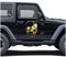 Finest Folia Totenkopf Aufkleber Sticker Auto Boot Motorrad Caravan Dekor KX026 (Gold Metallic, 80cm x 55cm)