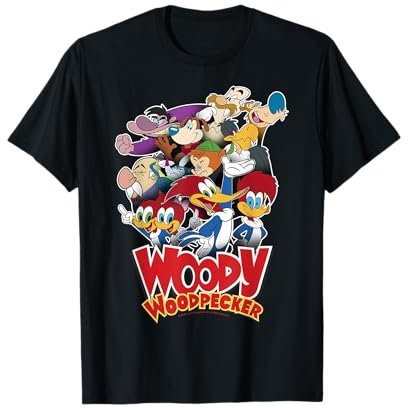 Woody Woodpecker Group Shot Vintage Poster T-Shirt
