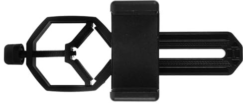 Hemobllo Mikroskop Objektiv Adapter Kunststoff Smartphone Kamera Adapter Teleskop Telefon Festes Zubehör für Outdoor-Natur Welt Aufnahme Passen Fast Alle Smartphone (Schwarz)