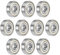 sourcing map 10Stk. 16100ZZ Rillenkugellager 10x28x8mm doppelt abgeschirmt Chromstahl P0