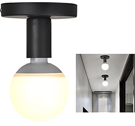 Chao Zan E27 Moderne kreative Mini-Deckenleuchten Kronleuchter Deckenleuchte, für Flurtreppen,Eingang,Schlafzimmer,Bar,Gang,Küche, Restaurant,Cafe,nordische minimalistische Deckenleuchte(schwarz)