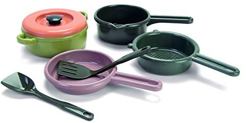 Andreu Toys 12606 Pot/Sieve/Pan- In Net - Recycling Household Toys, Multicoloured