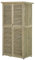 Outsunny Armoire de Jardin abri Jardin Remise pour Outils sur Pied dim. 87L x 47l x 160H cm 2 étagères Portes persiennes Toit bitumé étanche Bois pin Autoclave Sable