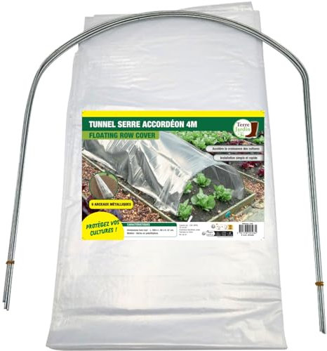 TERRE JARDIN - Tunnel de Forçage Accordéon Souple 4 m