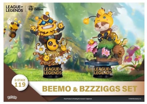 Huante Beast Kingdom - League of Legends - DS-119 Beemo & Bzzziggs Diorama 6 Set