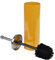 douceur d'intérieur, Brosse WC (Diamètre 9.5 x 37 cm) Métalia Ocre, Métal