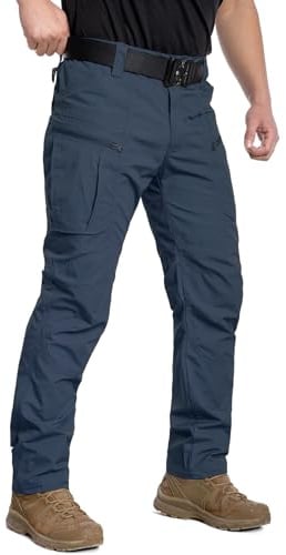 CARWORNIC Leichte taktische Herren-Hose, Ripstop, Militär-Cargohose, wasserabweisend, Outdoor-Wandern, Arbeitshose
