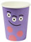 Smiffys Monster Geschirr, Partybecher, Plastikfrei, 250 ml, Halloween-Kostüm-Zubehör, Partyartikel, 8 Stück