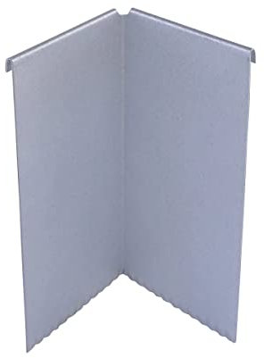 IRKA 1033-003 – Eck-Verbinder für Rasenkante und -Band – 1 mm – Aluminium-Zink – zur eckigen Beeteinfassung – Höhe 25 cm