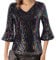 GRACE KARIN Party Oberteil Damen Festliche Blusen Pailletten Top Sexy Top Pailletten Oberteil Cl1559-07_2XL