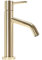 Rea Waschtischarmatur LEVEL GOLD LOW Wasserhahn Bad Badarmatur aus Messing Armatur für Waschbecken Badezimmer Mischbatterie Waschbecken Einhebel (Gold)