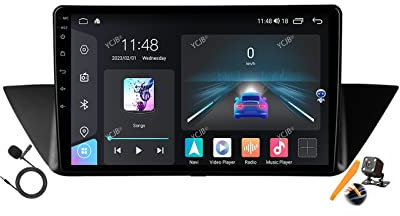 YCJB Android 12.0 Autoradio Stereo Navi für B-MW X1 E84 2009-2012 Sat GPS Navigation 9 Zoll Touchscreen Multimedia Player FM BT Receiver mit 4G 5G WiFi SWC DSP Carplay,M100s