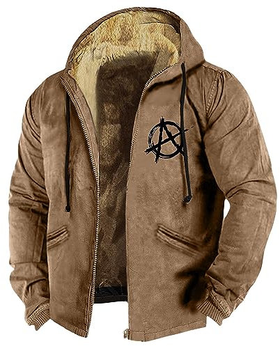 KONG JIMFAN Softshelljacke Herren Wasserdicht Pulli Y2k Double Sided Jacket Motorrad Textiljacke Herren Lodenjacke Blazer Herren Crop Shirt Sport Regenjacke Herren wasserdichte Jacke(Brown,XXL)