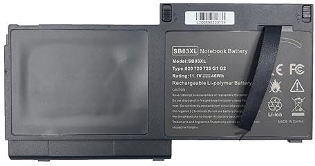 SB03XL HSTNN-LB4T Laptop Battery for HP EliteBook 820 720 725 G1 G2 Series SB03 HSTNN-IB4T 716726-1C1 717378-001 (11.1V 46Wh)